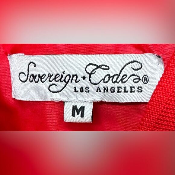 Sovereign Code Los Angeles Red White Zip Up Jacket. Medium. - Picture 6 of 8